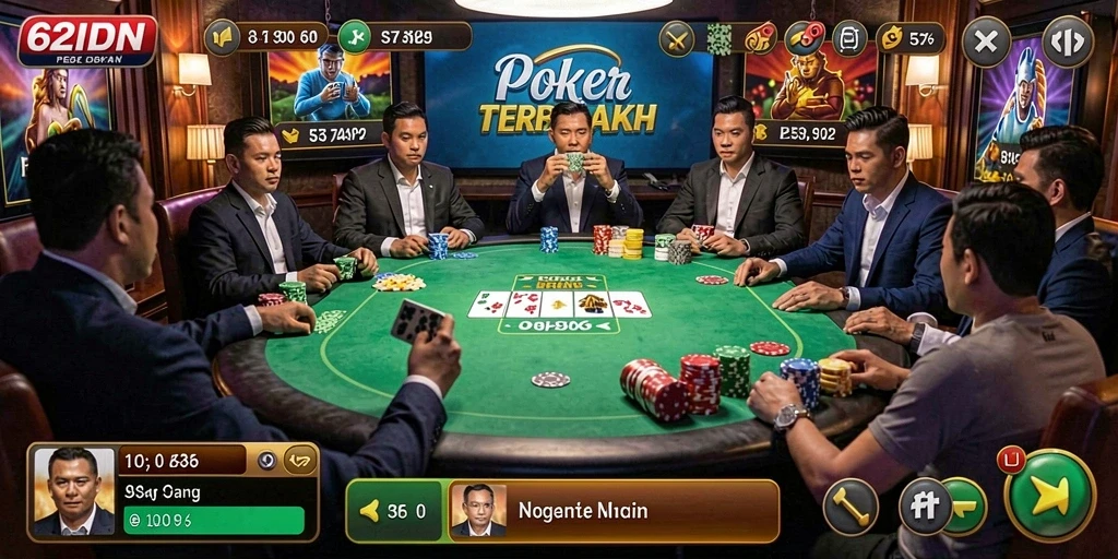 Gameplay seru dan kompetitif di 62IDN poker.