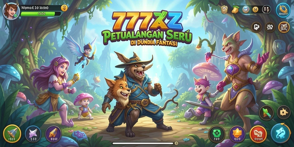 Tangkapan layar 777ZX yang menampilkan gameplay petualangan yang mendebarkan.
