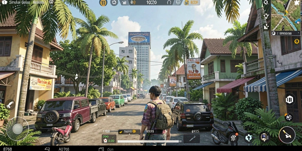 Tangkapan layar gameplay yang menunjukkan interaksi dalam simulasi kehidupan.