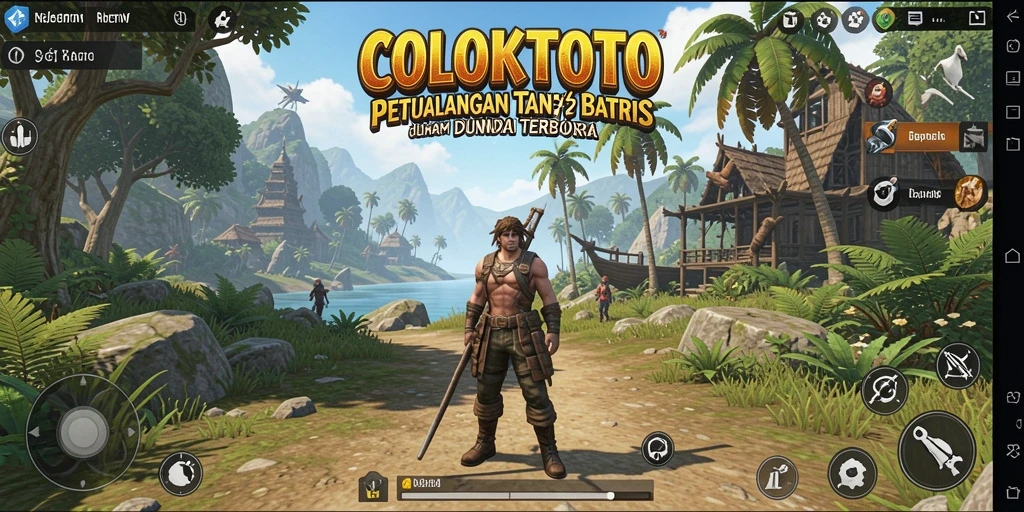 Menampilkan gameplay seru dari dunia terbuka COLOKTOTO dengan karakter dan misi menarik.