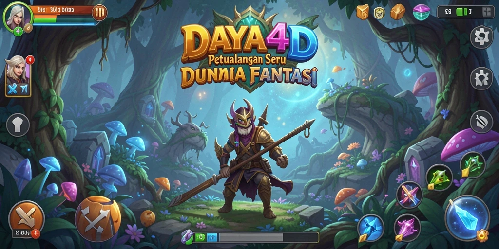 Tampilan gameplay seru dengan aksi petualangan menegangkan.