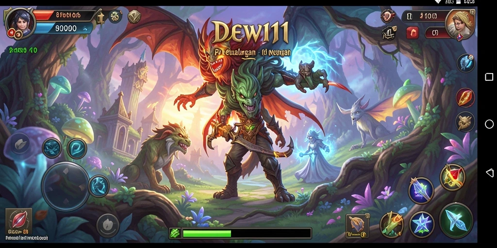 Screenshot DEWI11 menunjukkan aksi petualangan yang mendebarkan.