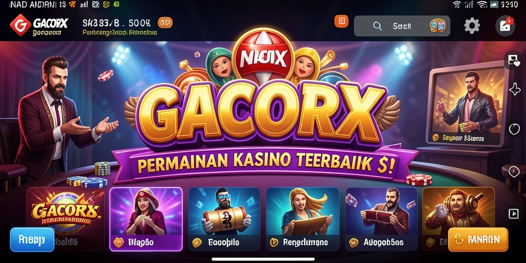 Menggambarkan gameplay seru di GACORX dengan grafis yang menawan.
