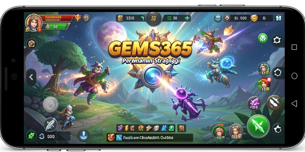 Tampilan gameplay SLG yang seru dalam GEMS365.