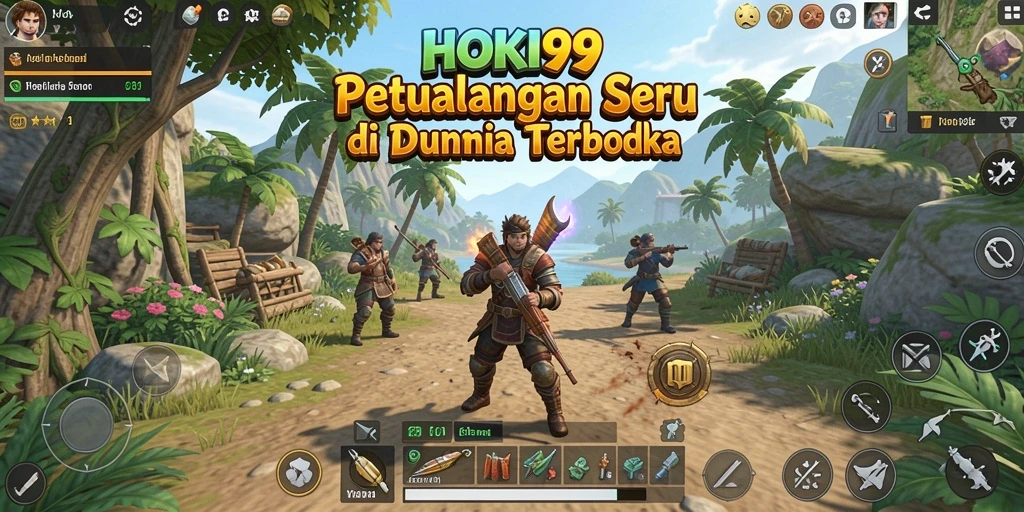 Tampilan gameplay seru di dunia terbuka HOKI99.