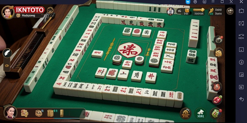 Tampilan gameplay Mahjong yang menantang di IKNTOTO.