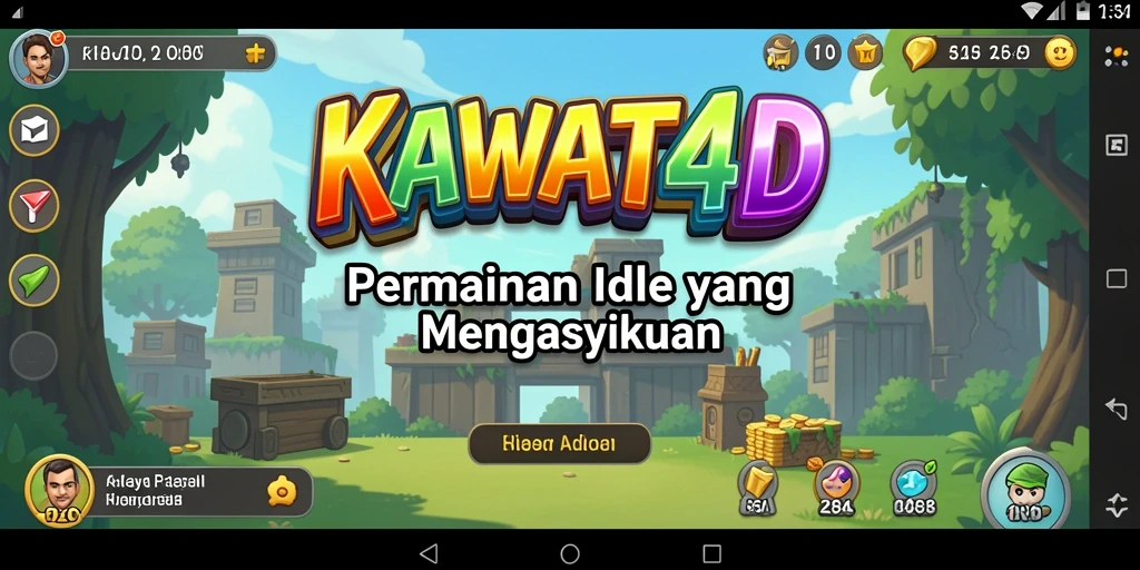 Gambar gameplay KAWAT4D yang menampilkan keseruan permainan Idle.