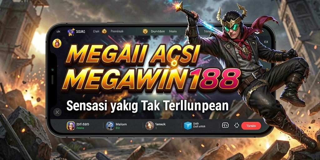 Tangkapan layar gameplay MEGAWIN188 menampilkan aksi seru di arena pertarungan.