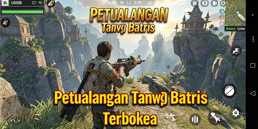 Tampilan gameplay MPO08 di dunia terbuka yang luas.