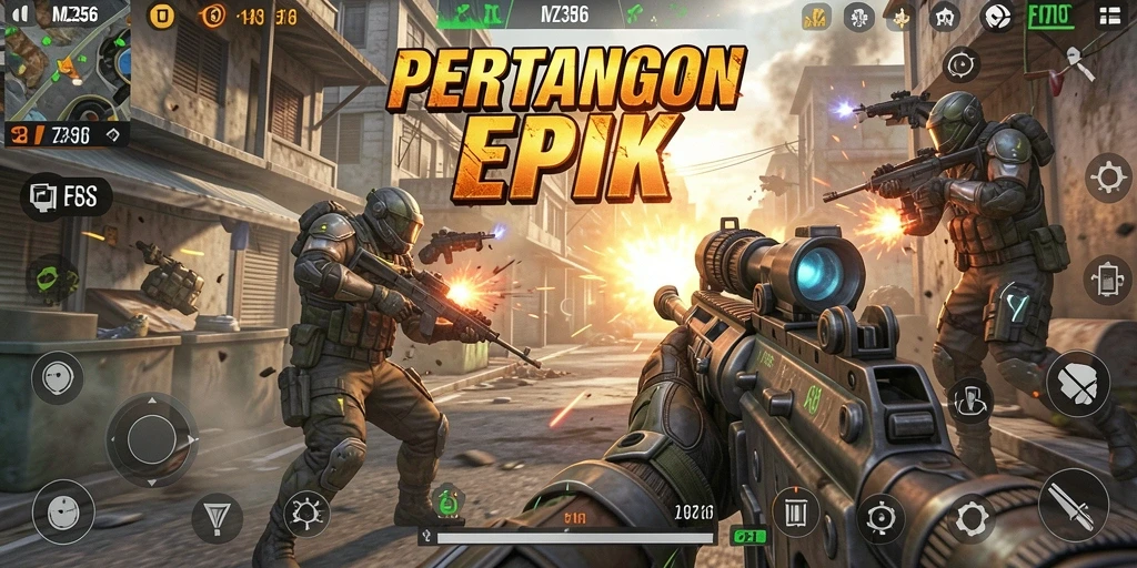 Gameplay MZ356 yang mendebarkan dalam aksi FPS.