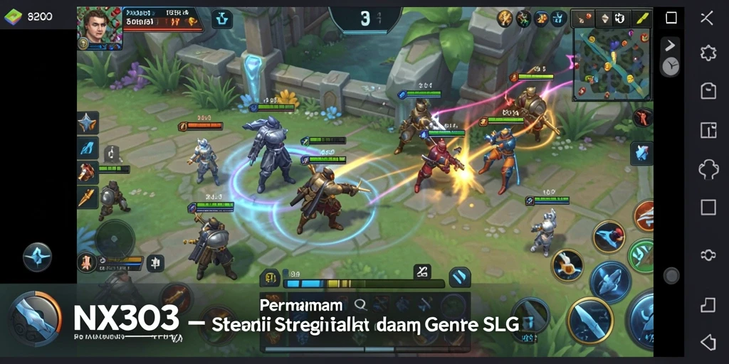 Tangkapan layar gameplay menampilkan aksi strategi yang intens dalam NX303.
