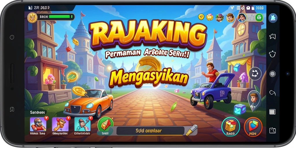 Tampilan gameplay seru dari RAJAKING dalam aksi.