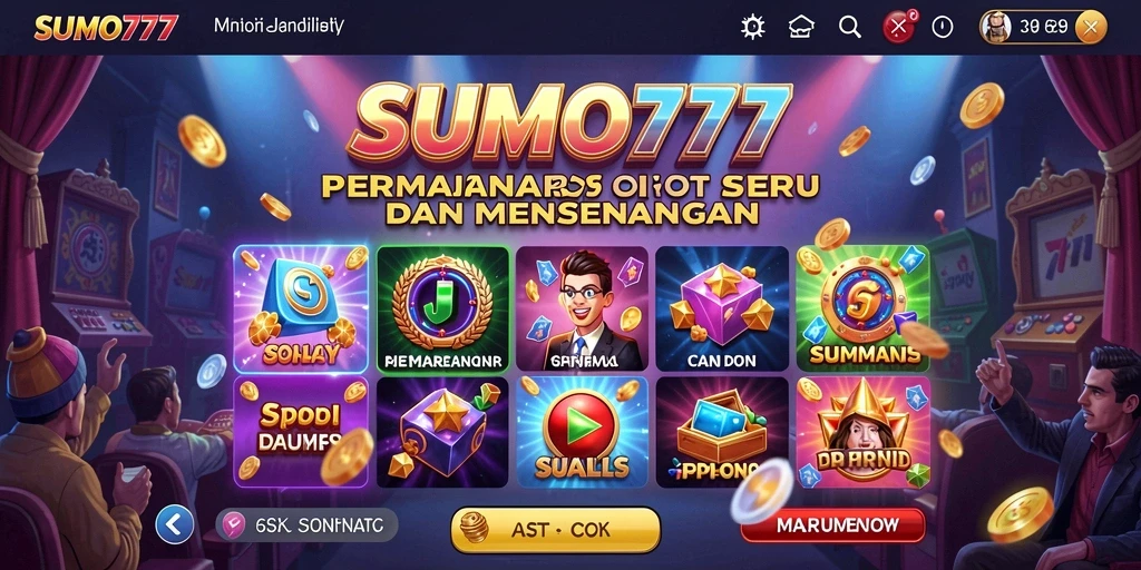 Tampilan gameplay SUMO777 yang seru dan penuh warna.