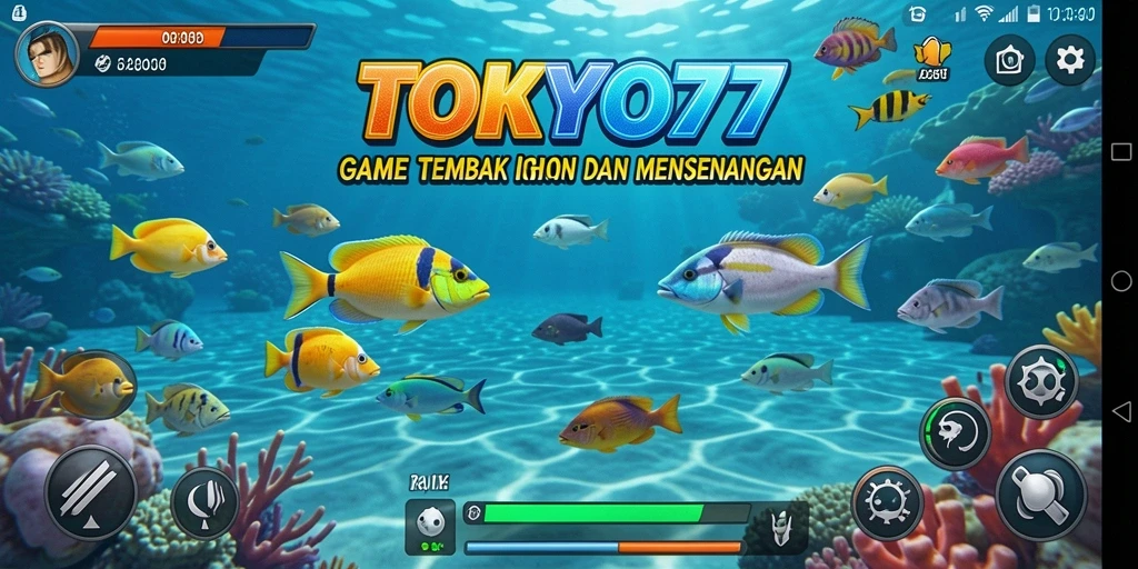 Tampilan gameplay Tembak Ikan yang seru dan menantang di TOKYO77.